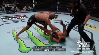 The "Usman Jab" pull back counter +ground and pound.