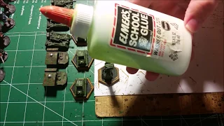 Battletech: Vehicle or Battlemech Painting Tutorial Part 5 Flocking Bases