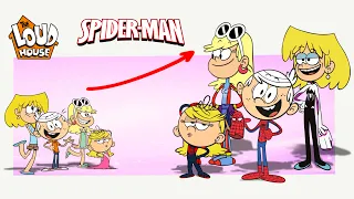 The Loud House Into the Spider Verse Growing Up Compilation| Cartoon Wow