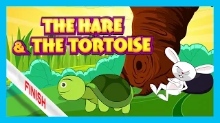 The Hare and The Tortoise Story | Bedtime Story by Kids Hut | English Stories For Kids