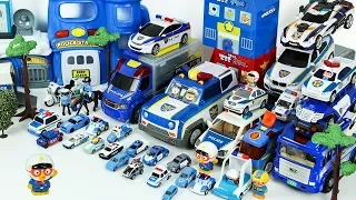 경찰차 총출동 뽀로로 변신경찰 자동차로 장난감 마을을 지켜요 Transforming Police Car Toys