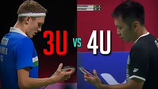 Do Professional Players use 3U or 4U Badminton Rackets?