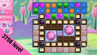 Candy crush Saga level 3756||clear all the jelly||No booster use||