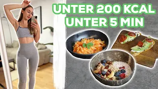 3 Anti-Heißhunger Snacks unter 200 Kalorien | Fitness Rezepte zum Abnehmen!