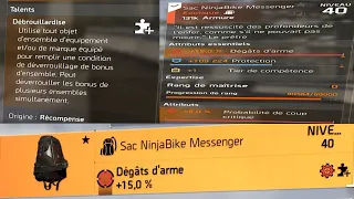 THE DIVISION 2 TEST LE SAC  NINJABIKE EN DPS