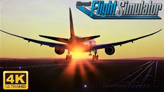Microsoft Flight Simulator 2020 4K 787-10 PARIS Charles de Gaulle Airport LANDING |