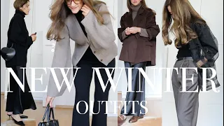 New Winter Outfits | High and Low | Toteme, Massimo Dutti, Max Mara, Frame and More