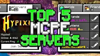 Top 5 Servers For Minecraft Bedrock Edition 1.17!