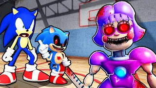 SONIC AND BABY SONIC.EXE VS ESCAPE MISS-ANITRON'S DETENTION IN ROBLOX