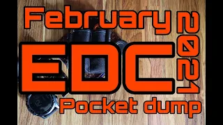 February 2021 Everyday Carry Pocket dump, EDC