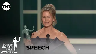 Renée Zellweger: Award Acceptance Speech | 26th Annual SAG Awards | TNT