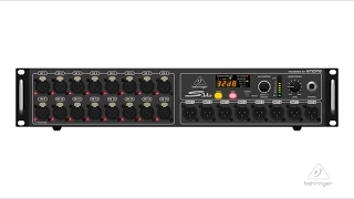 S16 I/O Box with 16 Remote-Controllable MIDAS Preamps, 8 Outputs and AES50 Networking