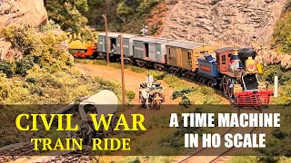 Civil War Railroading | April 12, 1863 train ride | HO scale Western & Atlantic model railroad