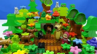 Строим из Lego Duplo, Masha And The Bear, Build and Play toys Lego - Russian bears