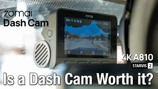 Is a Dash Cam Worth it? 70mai A810 4K HDR Dash Cam Review