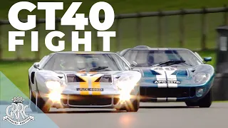 Andre Lotterer and Gordon Shedden in mighty Ford GT40 track battle