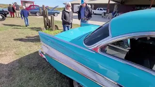 1957 Chevy BelAir, beautiful Turquois, Beaumont Ranch Classic Car Show Nov 13th 2022