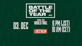 LIVE | Battle Of The Year World Final 2022 |  BATTLES