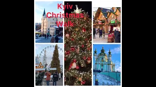 Kyiv, Ukraine. Christmas Walk -5C, December 2021