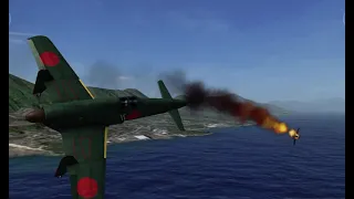 Air combat games,Pacific naval and air combat, naval battle air battle  kamikaze F4F F4U A6m Ki-61