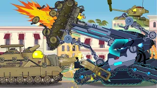 Танки партизанских солдат сражаются с королем джунглей - Cartoons about tanks