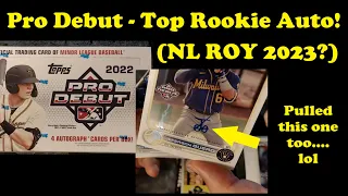 2022 Pro Debut - Top ROOKIE(prospect) AUTO! - NL Rookie of the Year Frontrunner!