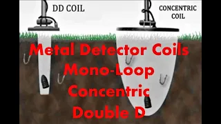 Metal Detector Coils Explained Concentric- DD- Mono Loop: GoTreasureHunting.com Audio-video Blog #4