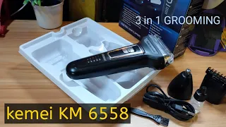 kemei km 6558 Multifuction shaver 3 in 1,BABY CUT OFF THE EXPERTS