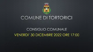 Consiglio Comunale del 30 dicembre 2022
