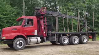 Volvo Truck with Prentice Crane