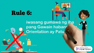 Rules for orientation (tagalog)