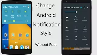 Change your Android Mobile System Notification panel Style & Status Bar (No Root Required) [Hindi]