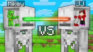 Mikey and JJ Control Skeleton MIND Survival Battle in Minecraft (Maizen)