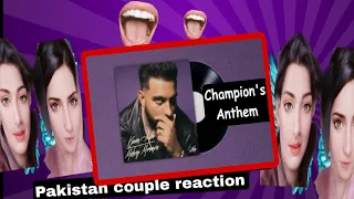 Pakistan couple Reaction on Champion’s Anthem (Lyric Video) Karan Aujla | Ikky| Making Memories