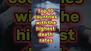 Top 10 countries with the highest death⚰️rate #shorts #youtubeshorts #youtube #viral