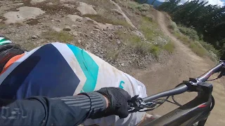 Nathan Crash on Back in Black. Gets run over. Mt Washington 2019