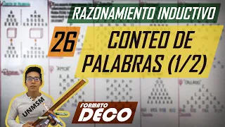 CONTEO DE PALABRAS | RAZONAMIENTO INDUCTIVO | PROBLEMAS RESUELTOS