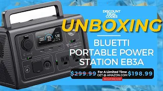 UNBOXING BLUETTI EB3A PORTABLE POWER STATION GENERATOR #amazon