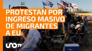 Cerca de 1,500 estadounidenses se unieron a manifestación anti migrante en Eagle Pass