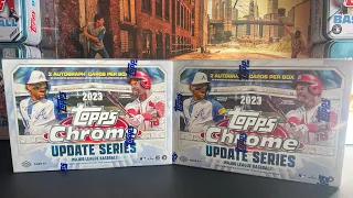 2023 Topps Chrome Update Breakers Delight 2 Boxes.   2 Autographs per box plus LOTS of parallels!