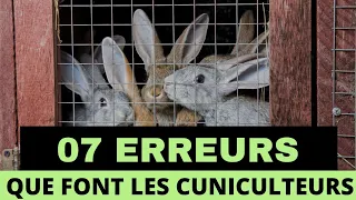 07 ERREURS QUE FONT LES ÉLEVEURS DE LAPINS