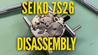 Seiko 7S26 Watch Service. Movement Disassembly Tutorial (SKX)