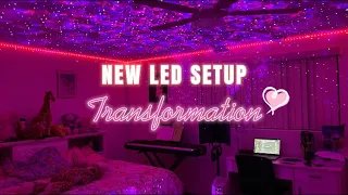 Unboxing and Installing Dalattin LED Strip Lights 65.6 ft and Starlight Projector!! (2021 Review)