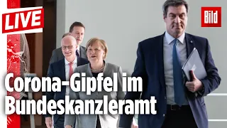 🔴  Corona-Gipfel im Bundeskanzleramt: Das planen Merkel und die Länderchefs | BILD Live