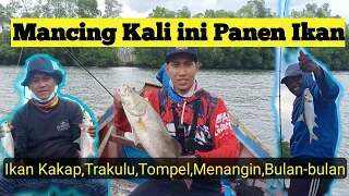 Mancing ikan kakap dapat banyak || Spot ranting muara sungai