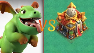 How many Baby Dragons can destroy Townhall 16?🤯🐲🔥 #clashofclans #viral #youtubefeed