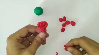 CLAY ART FOR KIDS/HOW TO MAKE CLAY ROSE