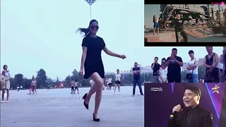Ахан Отыншиев -  Шудын бойында - (   Шафл  на каблуках  танцует  китаянка Цинцин  замечательно  ..)