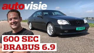 Brute superster | Mercedes-Benz 600 SEC Brabus 6.9 (1993) | #112 Peters Proefrit | Autovisie