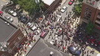Drone captures Charlottesville car attack on camera